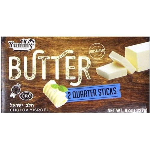 89902 YUMMY UNSALTED BUTTER 2 QT STICKS 8 OZ