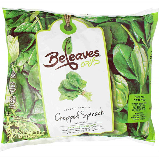FROZEN CHOPPED SPINACH 24OZ BELEAVES (P)
