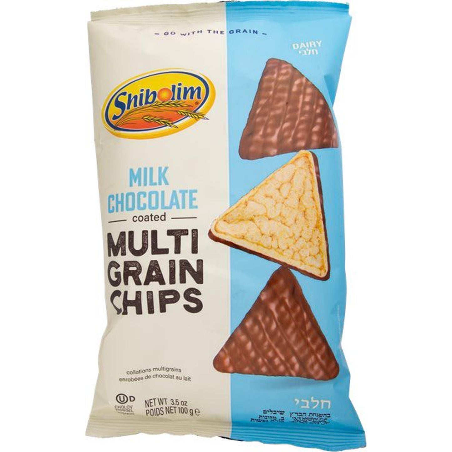 Shibolim Milk Chocolate Multigrain Chips 3.5oz