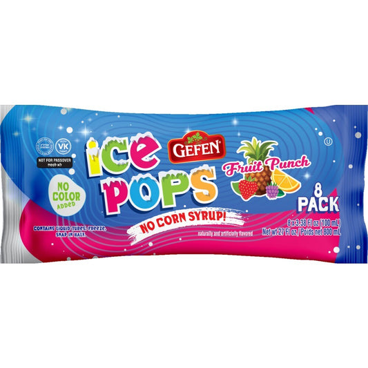 GEFEN FRUIT PUNCH ICE POPS (D)