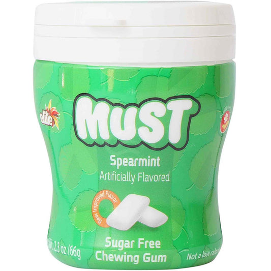 GUM MUST S/F SPEARMINT 2.3OZ ELITE