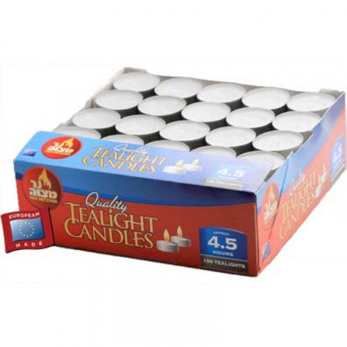 Tea Light 100 Pack 4.5 Hours