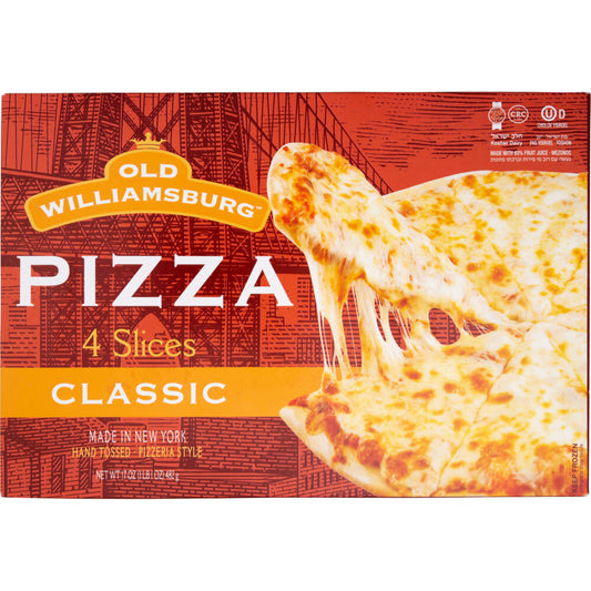 OLD WILLIAMSBURG PIZZA 4 SLICE BOX 17 OZ
