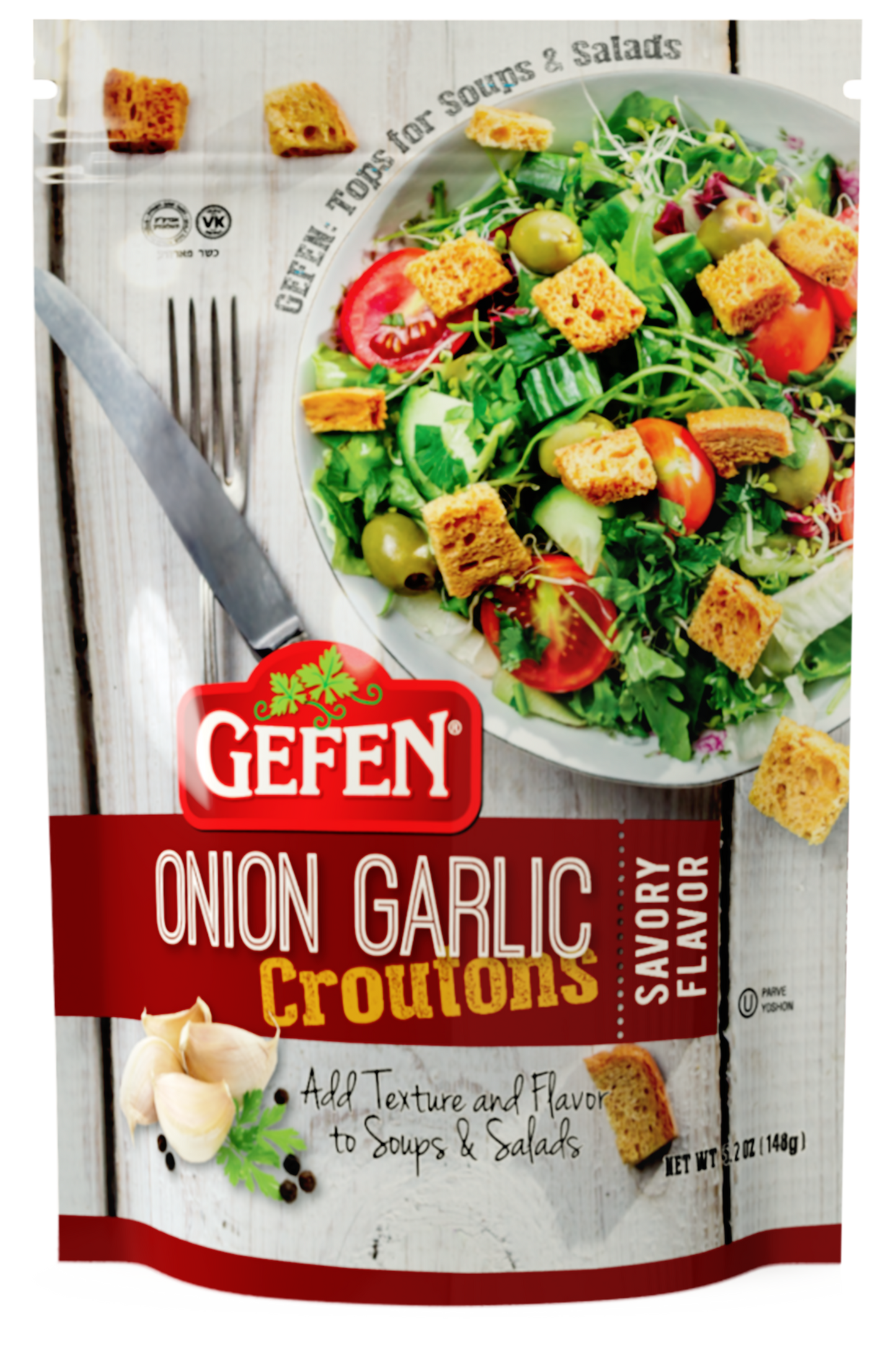 GEFEN ONION GARLIC SALAD CROUTONS