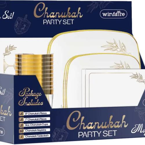 Ner MitzvahHard Plastic Mega Set - White