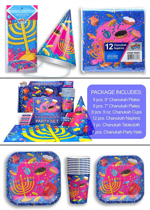 Ner Mitzvah Mega Pack Paper Goods Set