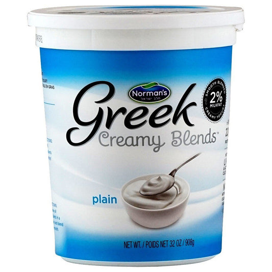 0392 NORMANS GREEK PLAIN 2% YOGURT 2 LB