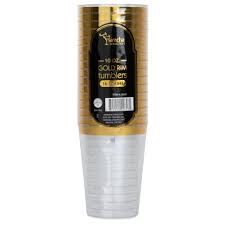 2653 BLUE SKY GOLD TUMBLERS 10 OZ