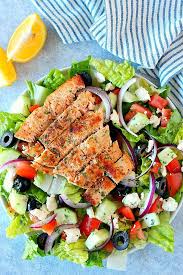 Fresh Salad with Breaded Fish
