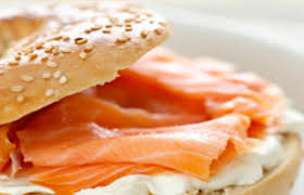 Cream Cheese & Lox on Shehakol Bread Sandwich