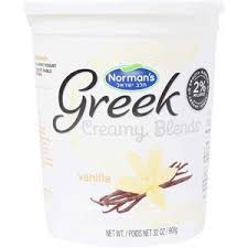 0391 NORMANS GREEK VANILLA 2% YOGURT 2 LB