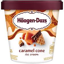 Haagen-Dazs Caramel Cone Ice Cream 14 oz