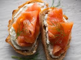 Cream Cheese & Lox on Sourdough Bread Sandwich