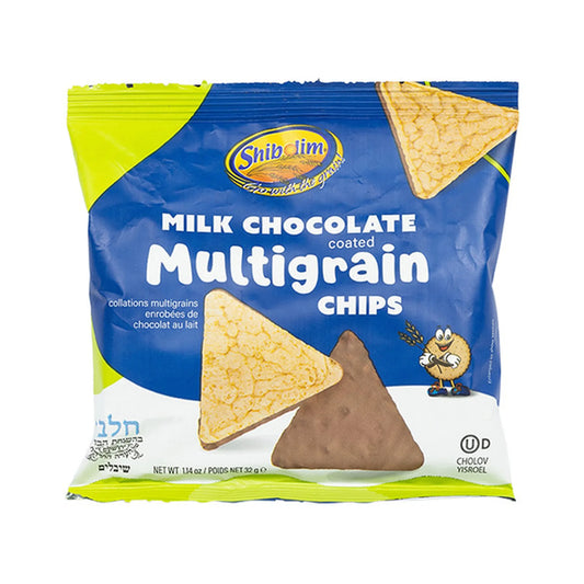 SHIBOLIM MILK CHOCOLATE MULTIGRAIN CHIPS 1.14 OZ (D)