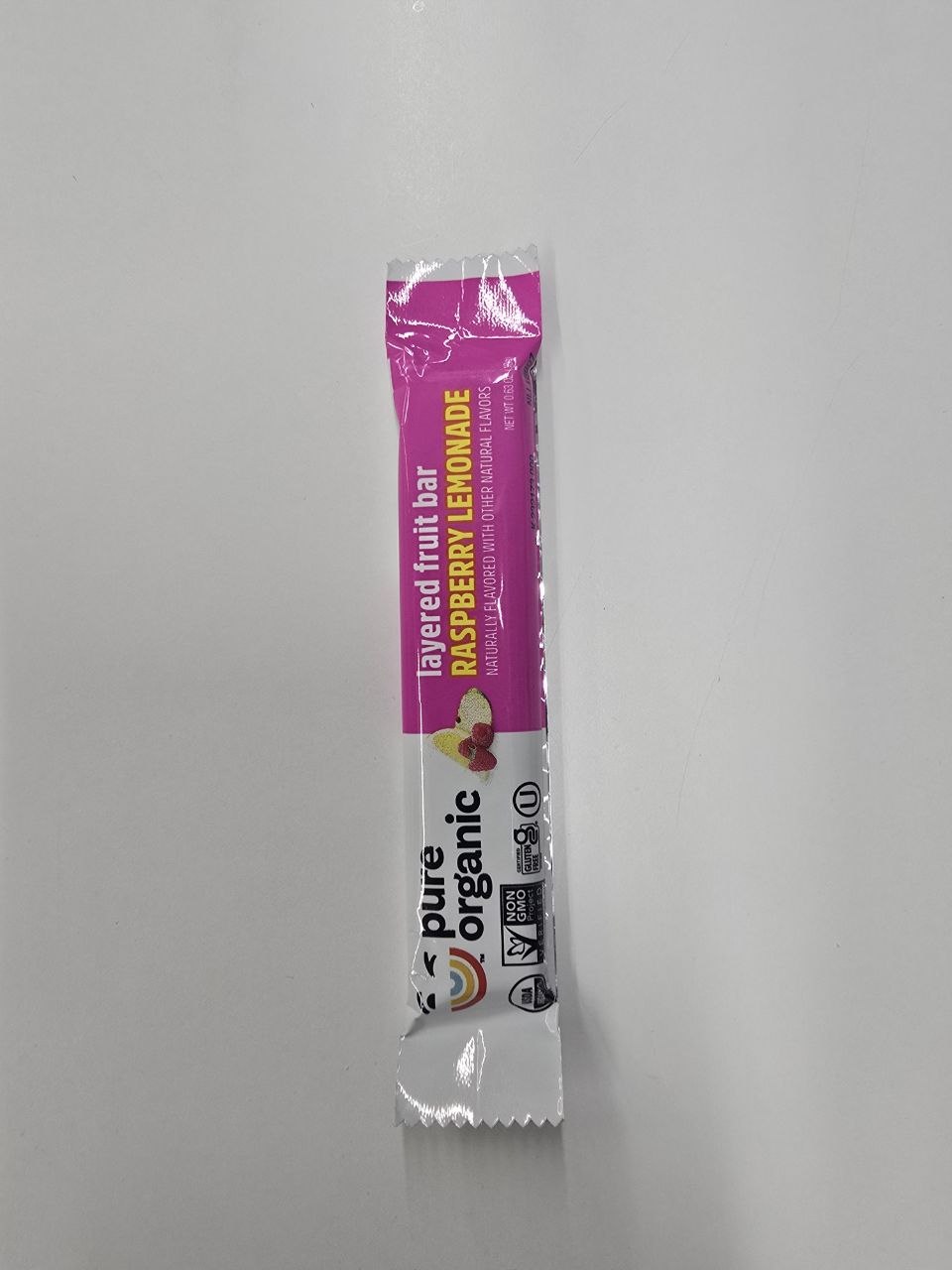 Pure Organic Fruit Bars Raspberry Lemonade