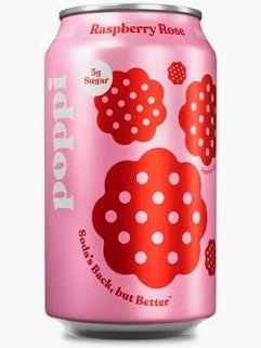 Poppi Raspberry Rose Soda Can