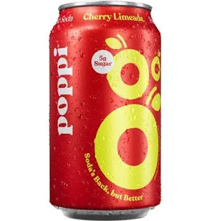 Poppi Cherry Limeade Soda Can