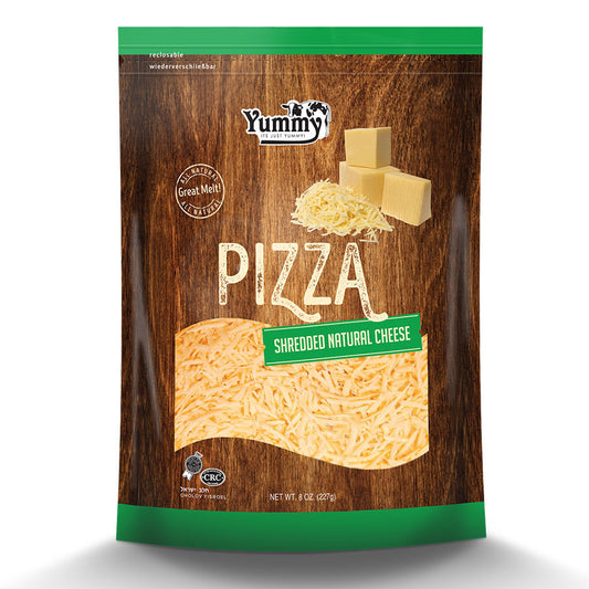 89914 YUMMY SHREDDED PIZZA CHEESE 8 OZ