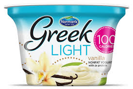 0096 GREEK LIGHT VANILLA NORMANS YOGURT