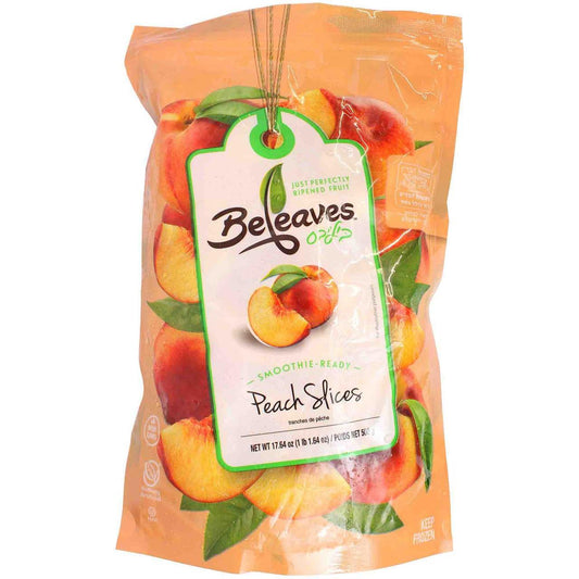 FROZEN PEACH SLICES 17.64OZ BELEAVES