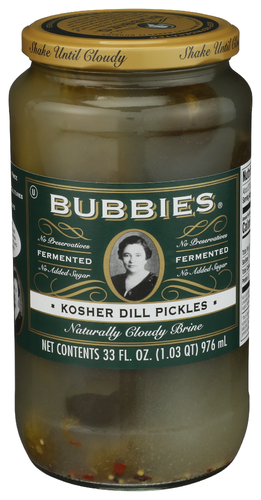 Bubbies Kosher Dill Pickles 33oz