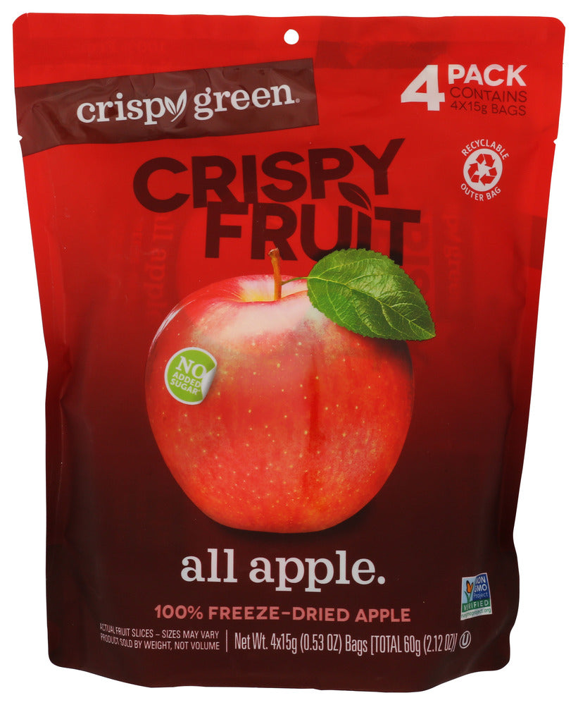 Crispy Green Dried Apple Chips 4x15g