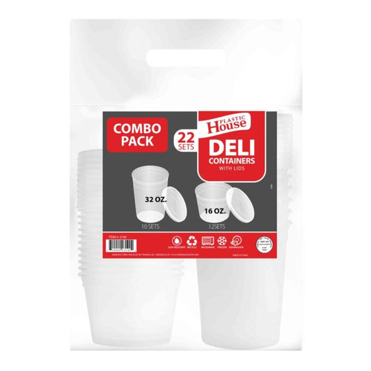 3190 BLUE SKY DELI CONTAINERS 16OZ +32OZ COMBO