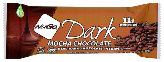 NUGO PROTEIN BARS AND SNACKS BAR DRK MOCHA