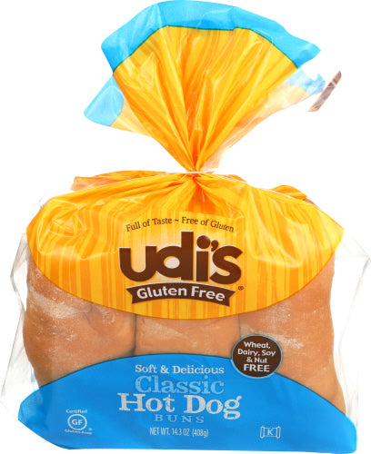 Udis Buns Hotdog 6Ct