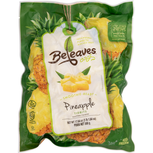 FROZEN PINEAPPLE TIDBITS 17.64OZ BELEAVES
