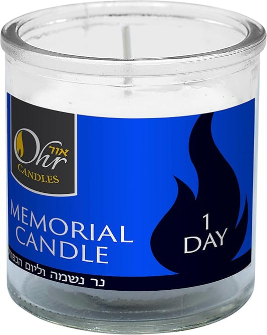 1 Day Tumbler Yahrzeit Candle - Ohr