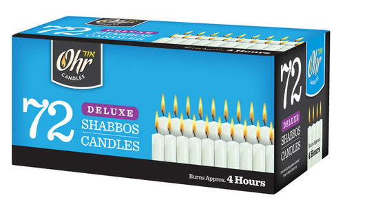 8 x 72pk. Shabbos Candles - 4 Hour