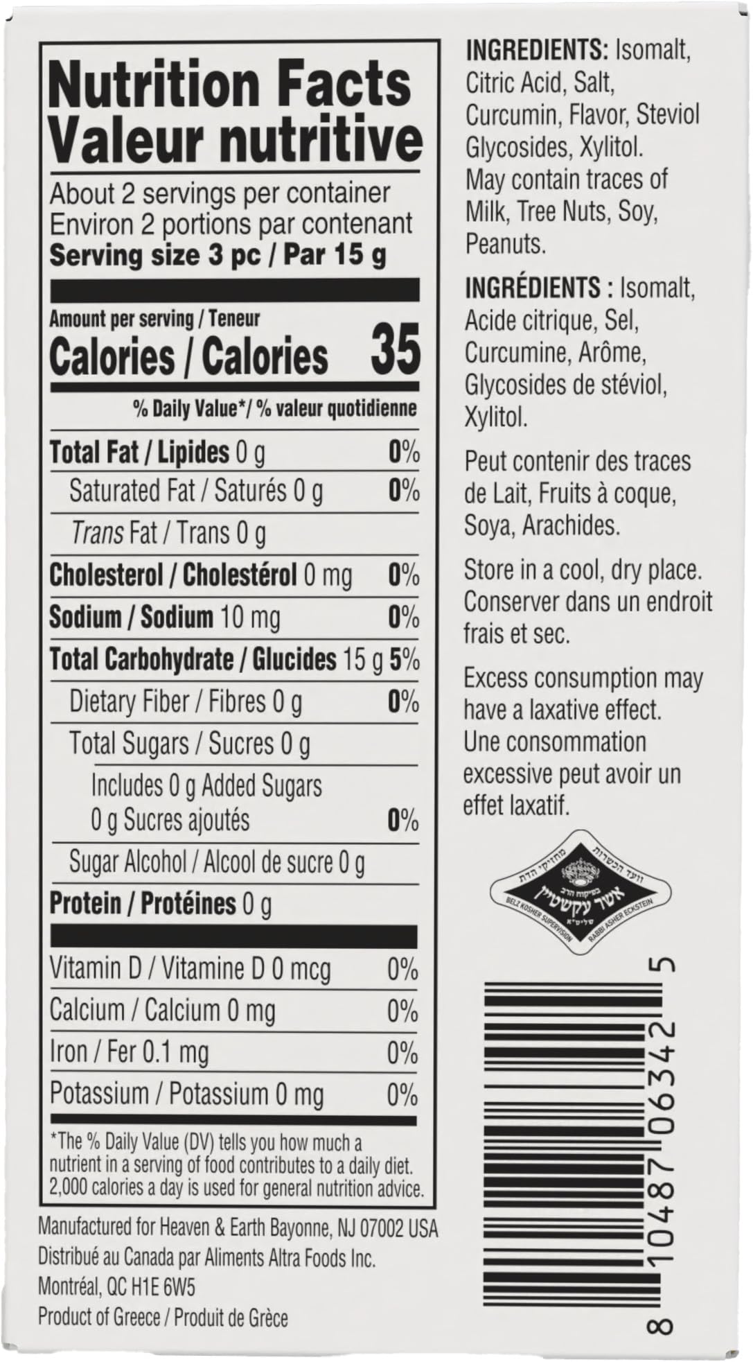 Heaven & Earth Lemon Sugar Free Candy