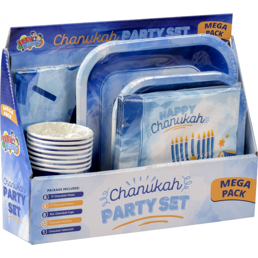 6 x Mega Family Pack of Paper Goods - Blue Design