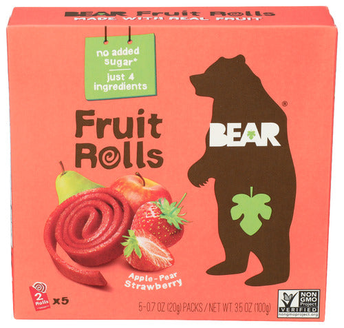 BEAR SNACKS FRUIT ROLL STRWBRY MULTPK