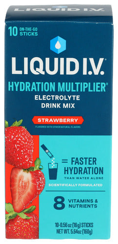 LIQUID IV HYDRATION STRAWBERRY 10PK