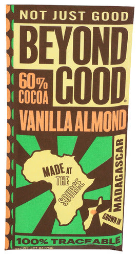 BEYOND GOOD BAR CHOC 60 VANILA ALMND