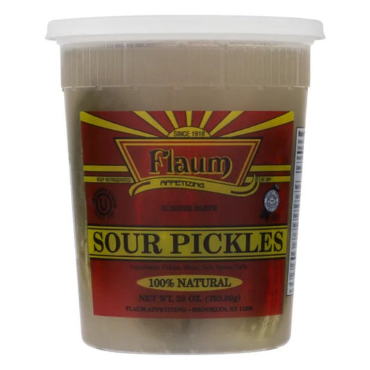 Flaums Sour Pickles 28 oz