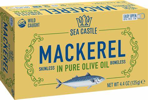 Mackerel Sea Castle S&B Fillets in olive oil