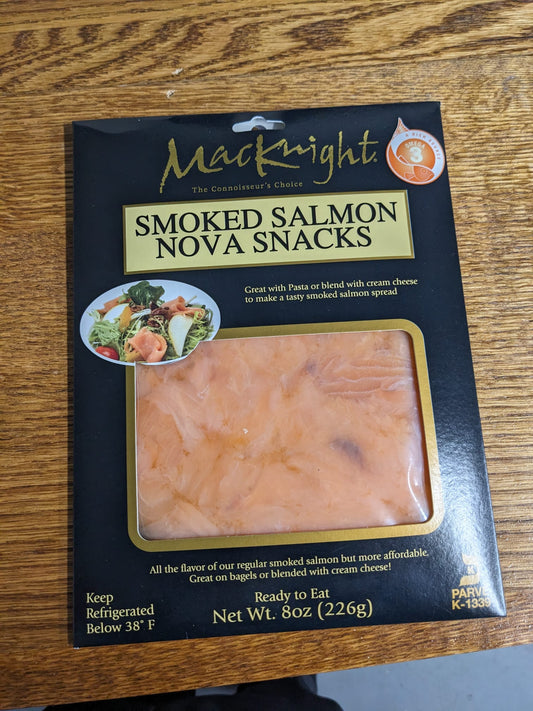 Macknight Smoked Salmon Nova Snack Bites