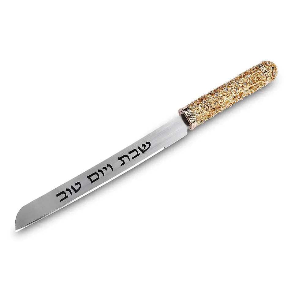 AJ Gold Elegant Knife with Metal Handle