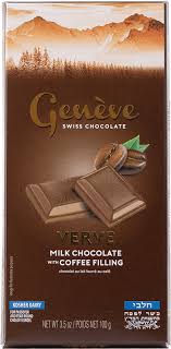 GENEVE MILK CHOCOLATE BAR WITH COFFEE 3.5 OZ (P)