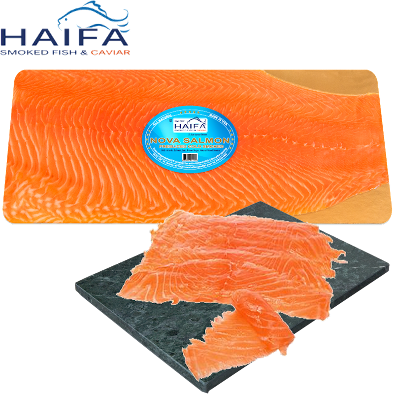Haifa Atlantic Salmon Pre-Sliced Cold Smoked 2.95lb