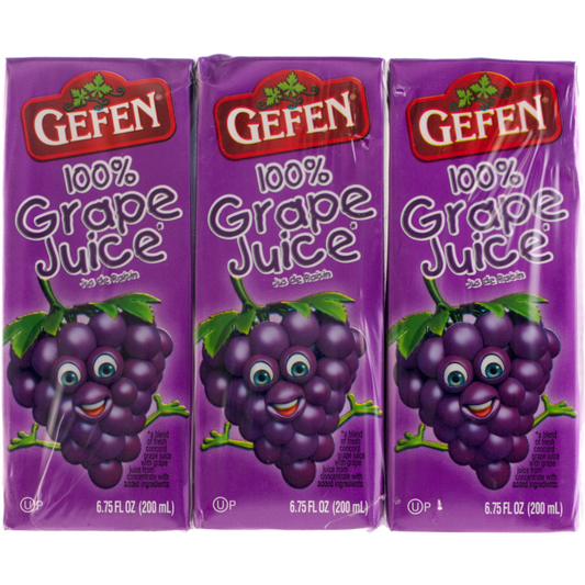 GEFEN BOX DRINK GRAPE JUICE 3X6.75OZ