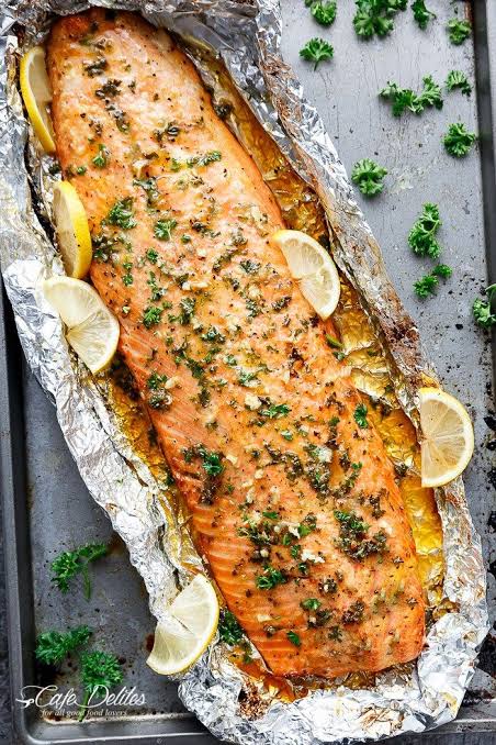 Garlic Herb Salmon Fillet