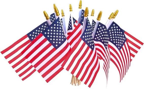 American flags