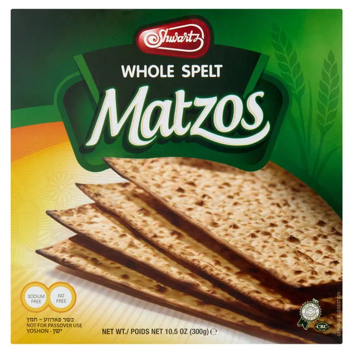 Shwartz Whole Spelt Matzos 10.5 oz