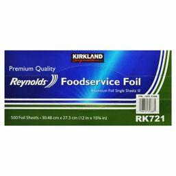 Kirkland Signature Reynolds Foodservice Aluminum Foil, Pre-Cut Single Sheets