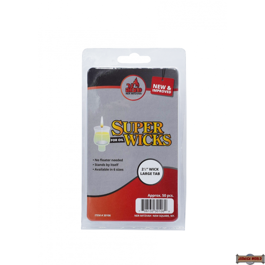 50pk. Super Wick 2.5" Wick Large Tab