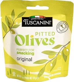 Tuscanini Pitted Olives Snack Pouch 1-oz